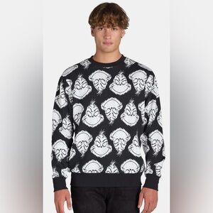 BRAND NEW Dr. Seuss' The Grinch Graphic Print Crewneck Fleece Sweatshirt 3XL